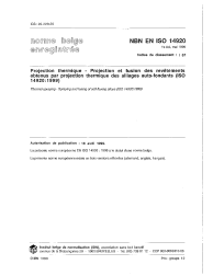 NBN EN ISO 14920:1999