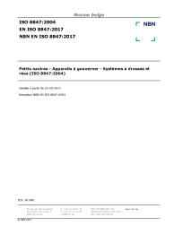 NBN EN ISO 8847:2017