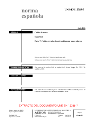 UNE-EN 12385-7:2003 (R2018)