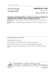 NBN EN ISO 15189:2013