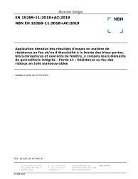 NBN EN 15269-11:2018+AC:2019