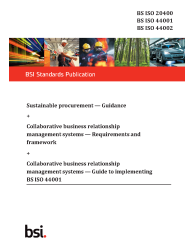 BS ISO 20400 + BS ISO 44001+BS ISO 44002:2019