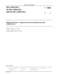 NBN EN ISO 11850:2012