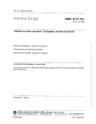 NBN B 21-701:1999