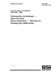 BS ISO/IEC TR 10730:1993