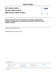NBN EN ISO 14644-4:2022