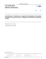 NBN EN 14749:2016