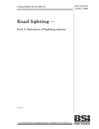 PD CEN/TR 13201-1:2004