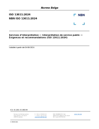 NBN ISO 13611:2024