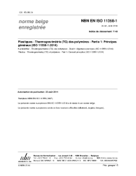 NBN EN ISO 11358-1:2014