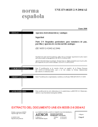 UNE-EN 60335-2-9:2004/A2:2008