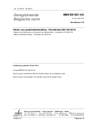 NBN EN ISO 445:2013