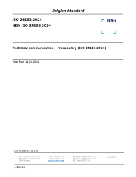NBN ISO 24183:2024