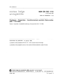 NBN EN ISO 1110:1998