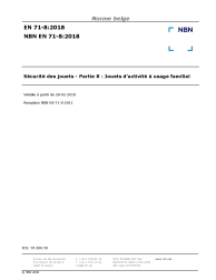 NBN EN 71-8:2018
