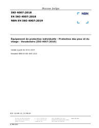 NBN EN ISO 4007:2019