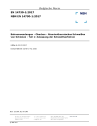 NBN EN 14730-1:2017