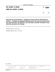 NBN EN 16307-1:2020