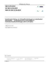 NBN EN ISO 5178:2019
