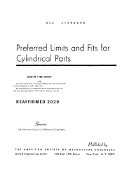 ASME B4.1-1967 (R2020)