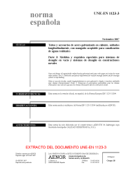 UNE-EN 1123-3:2007 (R2020)