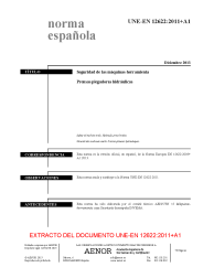 UNE-EN 12622:2011+A1:2013 (R2020)