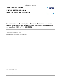 NBN EN ISO 17892-12:2018