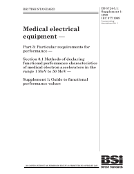 BS 5724-3.1:Supplement No. 1:1990