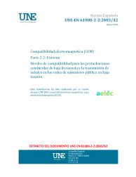 UNE-EN 61000-2-2:2003/A2:2020