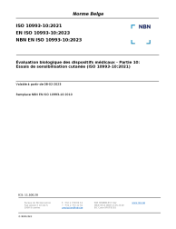 NBN EN ISO 10993-10:2023