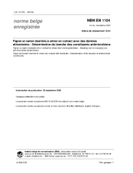 NBN EN 1104:2005