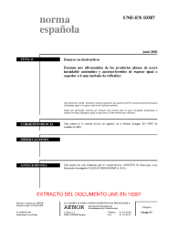 UNE-EN 10307:2002 (R2014)