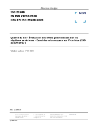 NBN EN ISO 29200:2020