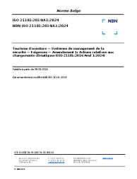 NBN ISO 21101:2014/A1:2024