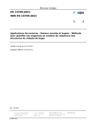 NBN EN 13749:2021