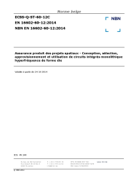 NBN EN 16602-60-12:2014