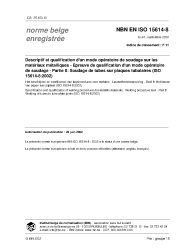 NBN EN ISO 15614-8:2002