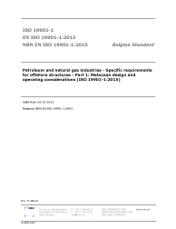 NBN EN ISO 19901-1:2015