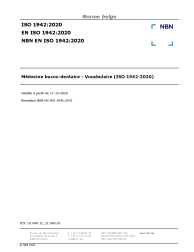 NBN EN ISO 1942:2020