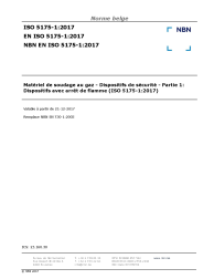 NBN EN ISO 5175-1:2017