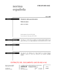 UNE-EN ISO 4142:2003