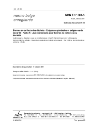 NBN EN 1501-5:2011