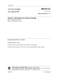 NBN EN 542:2003