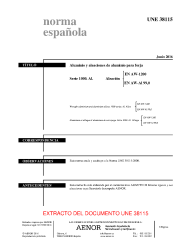 UNE 38115:2016