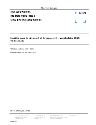 NBN EN ISO 6927:2021