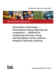 BS ISO/IEC 14651:2011+A2:2015