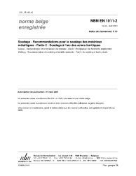 NBN EN 1011-2:2001