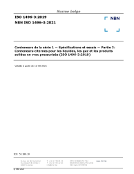 NBN ISO 1496-3:2021