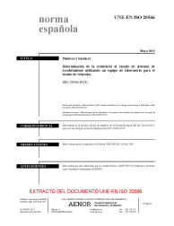 UNE-EN ISO 20566:2013