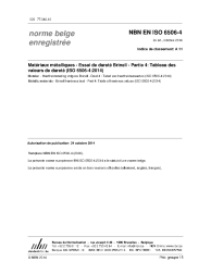 NBN EN ISO 6506-4:2014